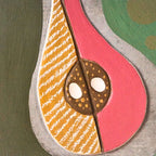 Placa Decorativa De Parede Fruta Estilizada Pera