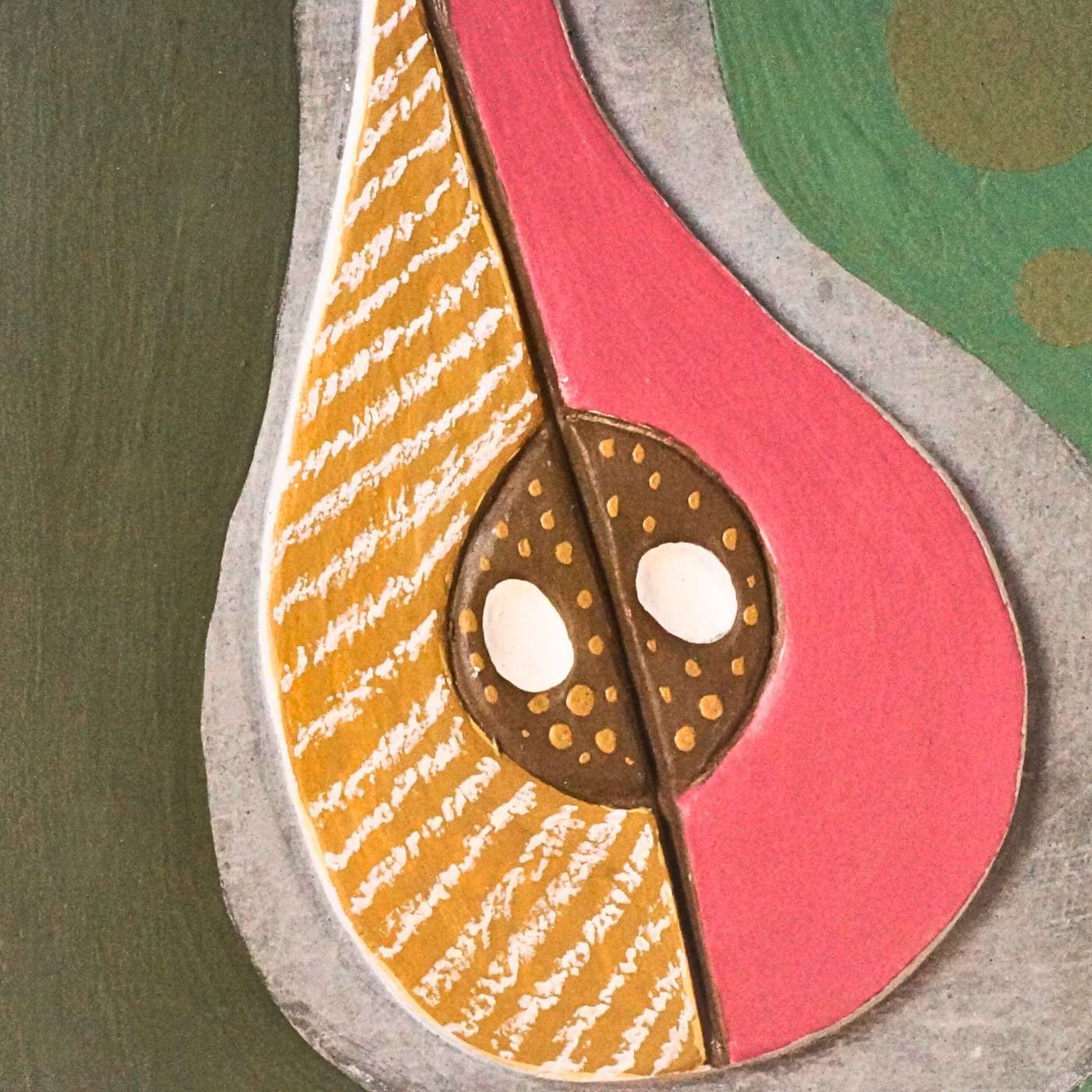 Placa Decorativa De Parede Fruta Estilizada Pera