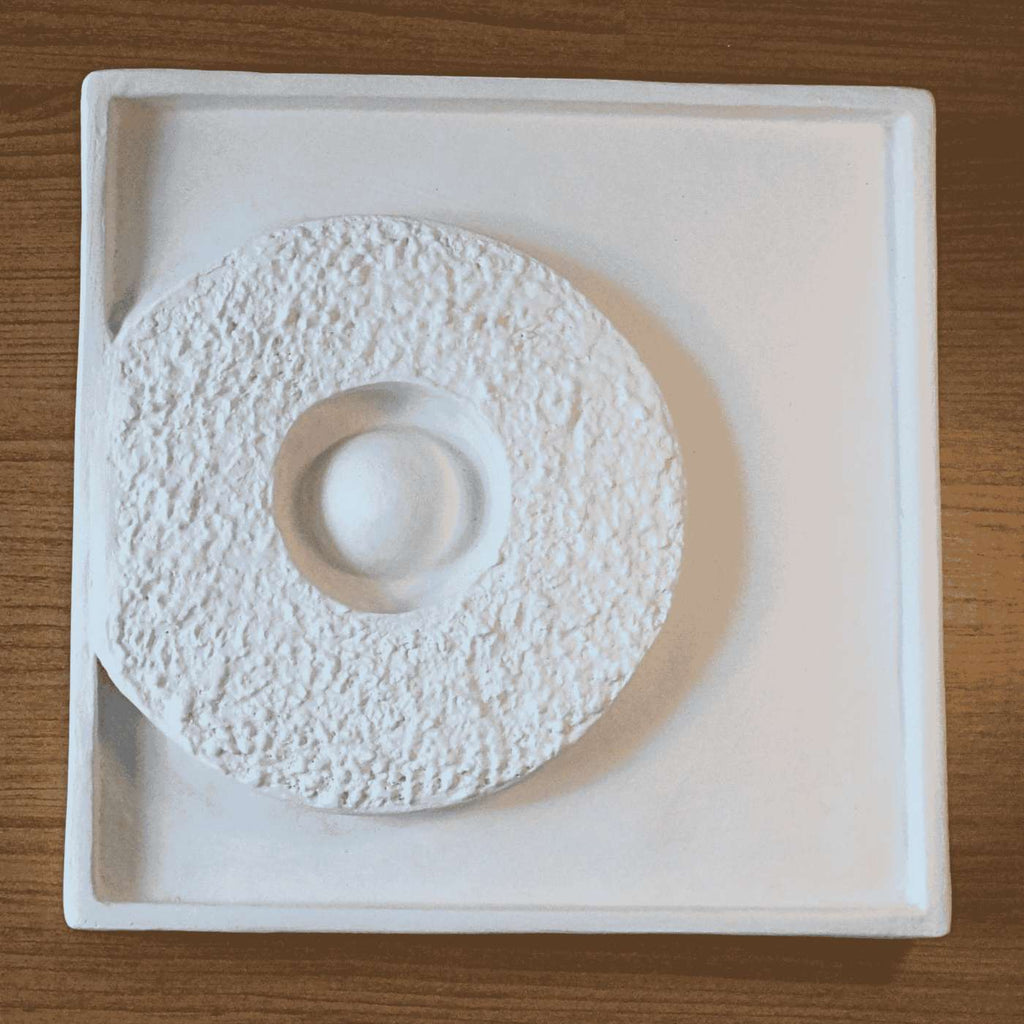 Kit De Quadros Geométricos Em Relevo Nude