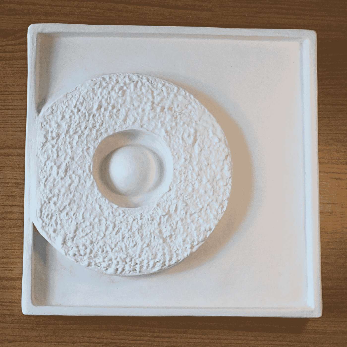 Kit De Quadros Geométricos Em Relevo Nude