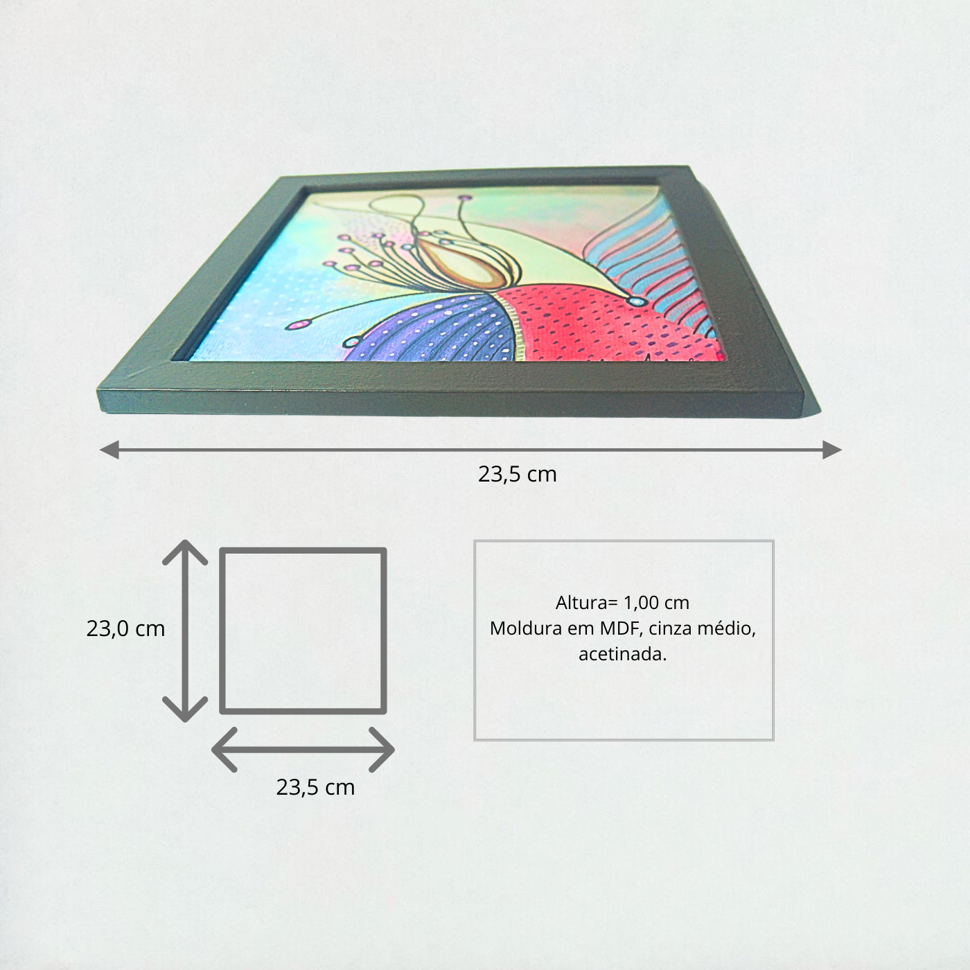 Quadro Decorativo Aquarela Orquídea
