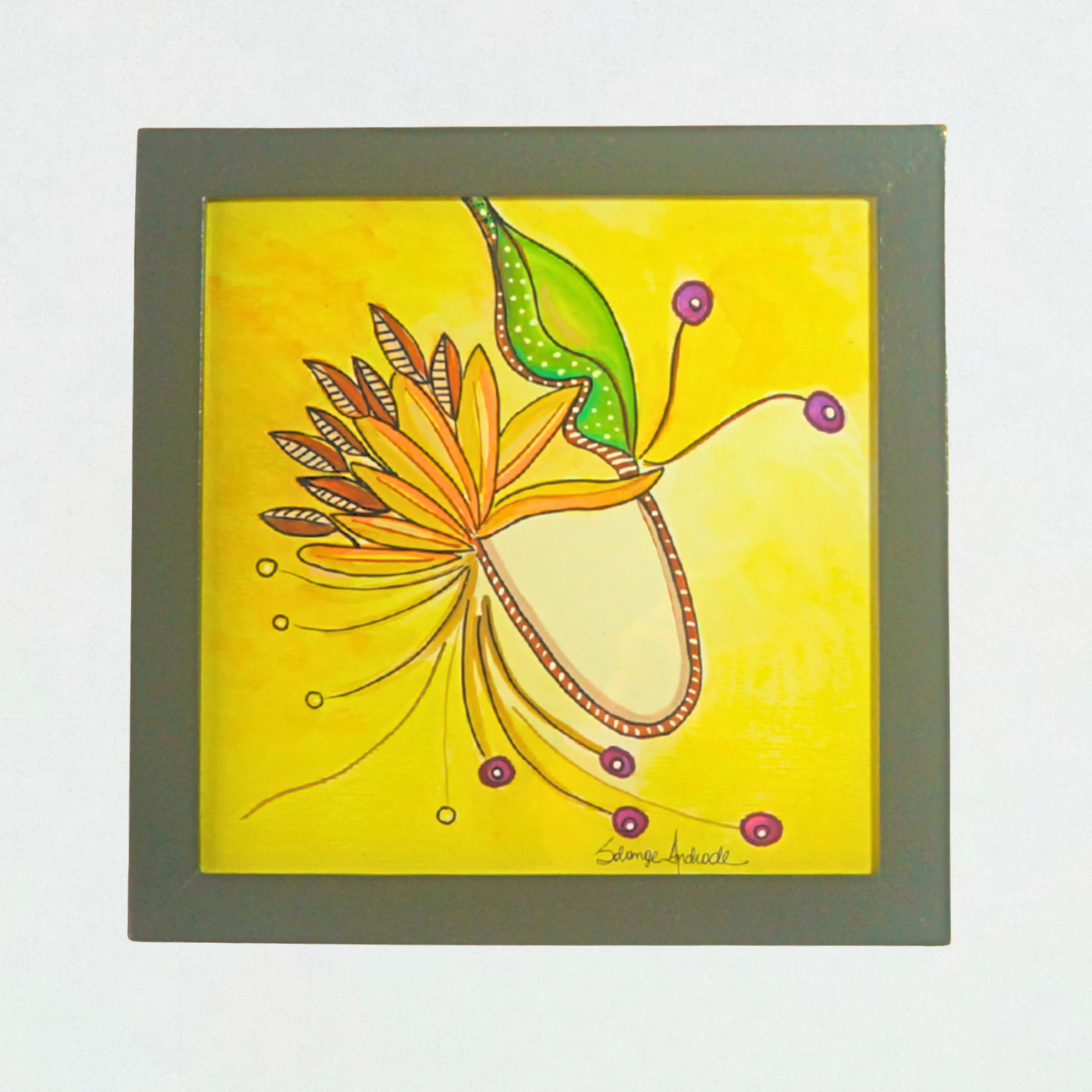 Quadro Decorativo Aquarela Natureza Viva
