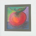 Quadro Decorativo Aquarela Maça